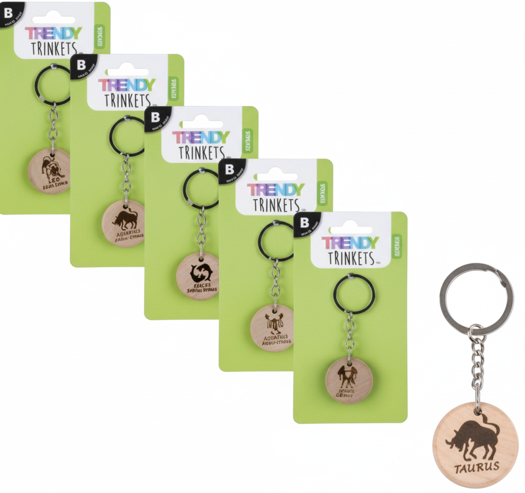 Horoscope Keychain with Assorted Designs (9 cm)
