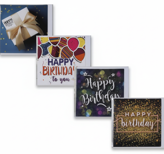 Card and Envelope - Mini Birthday Designs - 24 Pack