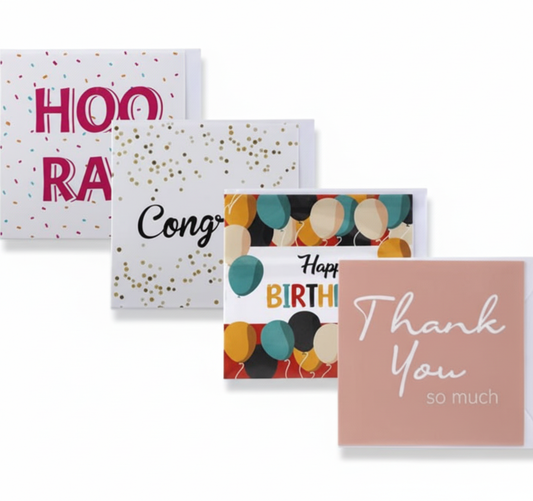 Card and Envelope Mini Set - 5 Pack - Assorted Designs