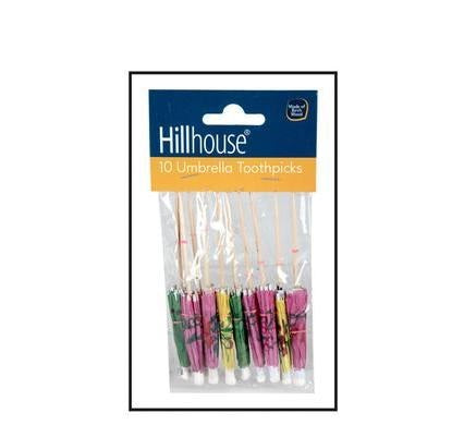 Umbrella Toothpicks - Pack of 10