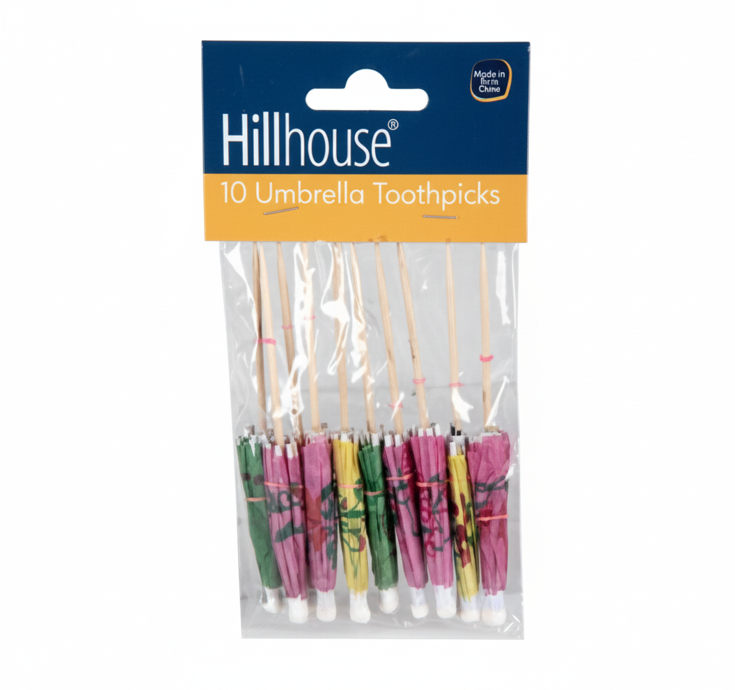 Umbrella Toothpicks - Pack of 10