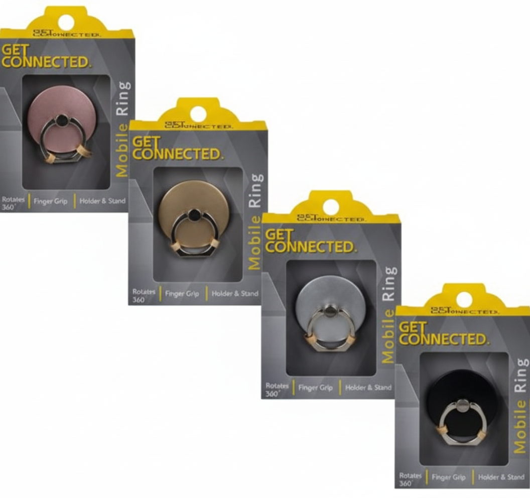 Mobile Phone Ring Stand (Various Colours)