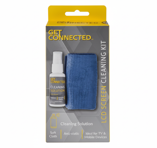 Liquid Crystal Screen Cleaning Kit - Includes Cloth and Cleaning Fluid
