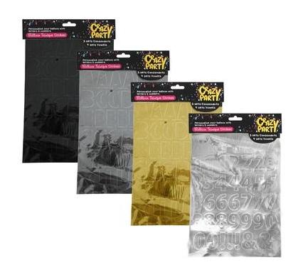 Balloon Transfer Letter Sticker Sheet