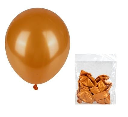 Bulk Pack Balloons Suitable for Helium - Metallic Gold - 12 Pack