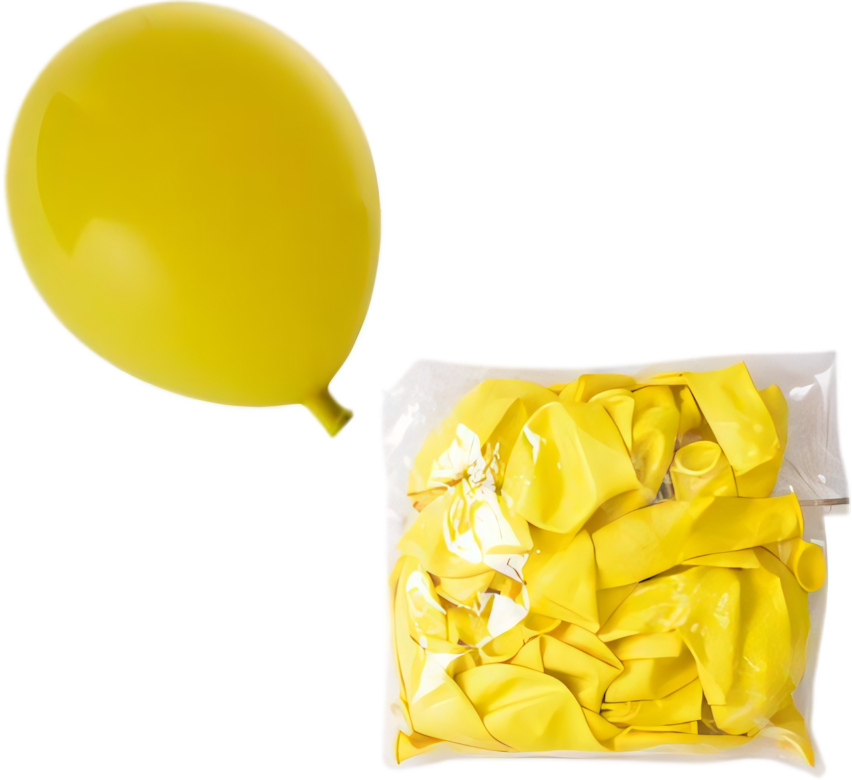 Yellow Balloons, Bulk Pack, suitable for Helium (12 Count)