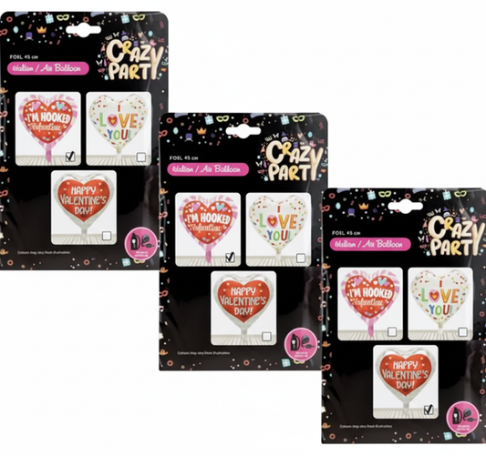 I Love You Foil Helium Balloon - Assorted Designs