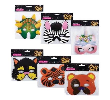 Party Animal Mask - 6 Pieces