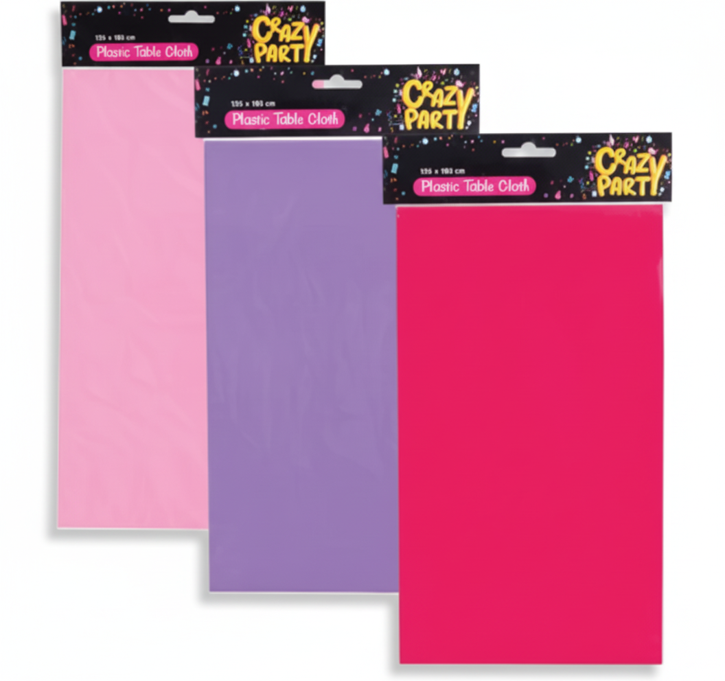 Girl Party Table Cloth (132 cm x 183 cm) in Various Colours