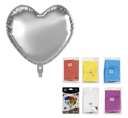 Heart Helium Foil Balloon - Assorted Colors