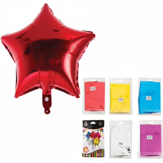 Helium Star Foil Balloon in Assorted Colours