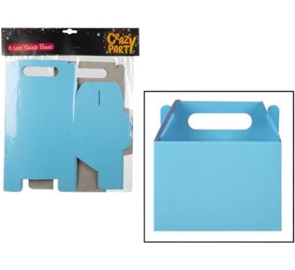 Party Loot Snack Box - 6 Pieces - Blue