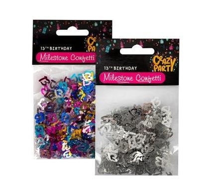 Party Confetti Milestone Number 13 - 15 g