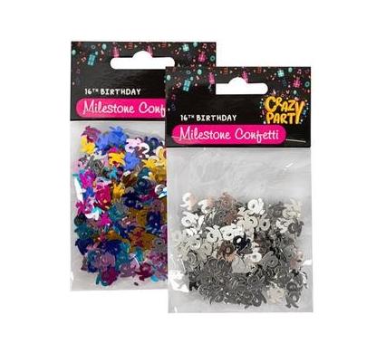 Party Confetti Milestone Number 16 - 15 g