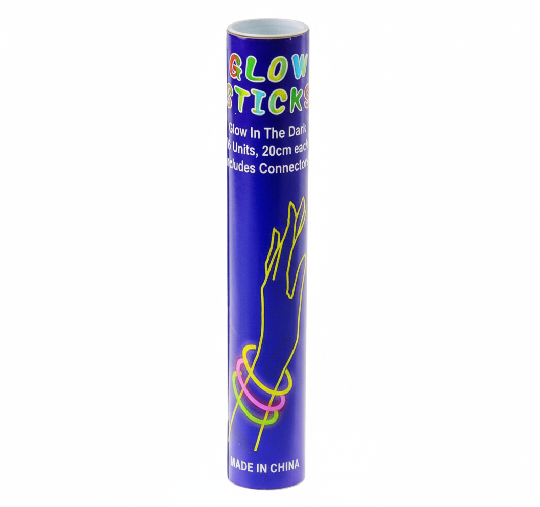 Set of 50 Glow Sticks with Connectors (19.5 cm)