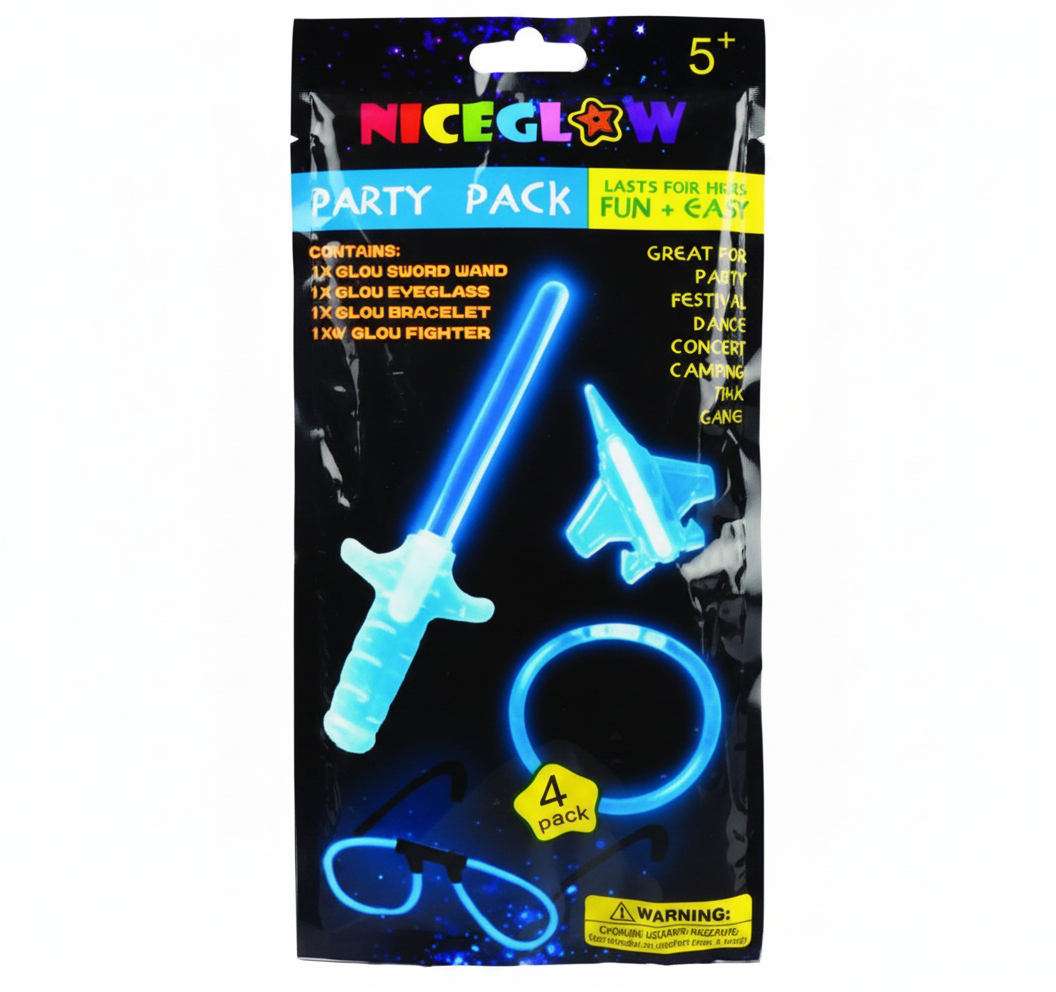 Glow Stick Party Pack for Boys (7 Pieces)