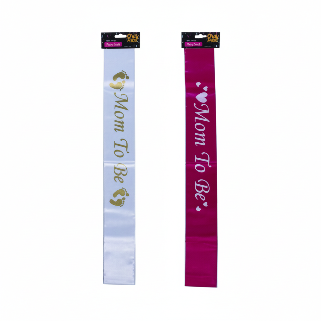 Party Sash for Mom To Be - Assorted