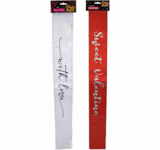 Party Sash Love Assorted - Assorted Colors