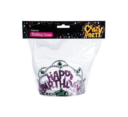 Crown Happy Birthday - Party Decoration