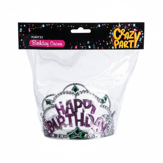 Crown Happy Birthday - Party Decoration