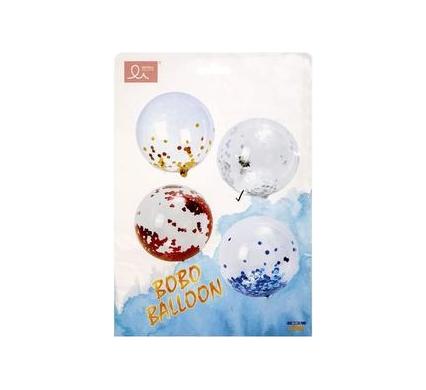 Clear Helium Confetti Balloon - 43 cm