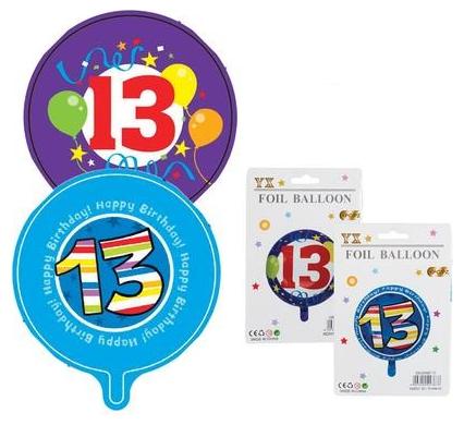 Milestone Foil Helium Balloon - Quantity: 13 - Size: 45 cm