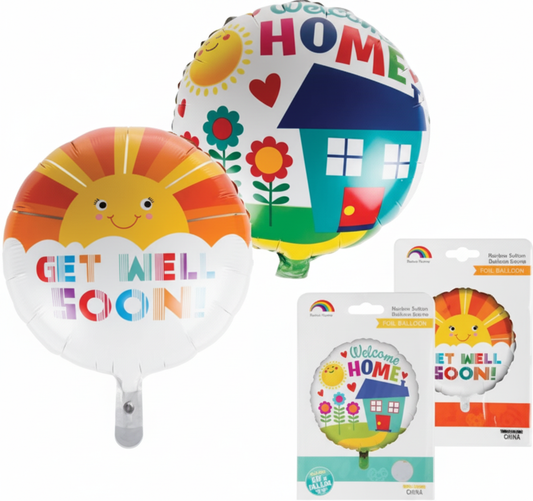 Foil Get Well or Welcome Home Balloon with Assorted Designs (45 cm)