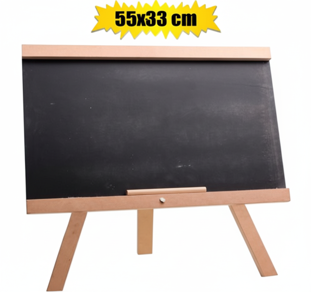 Wooden Blackboard Easel - 55 x 33 cm