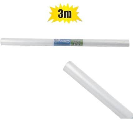 Plastic Book Covering - 450mm x 3m - 60 Micron