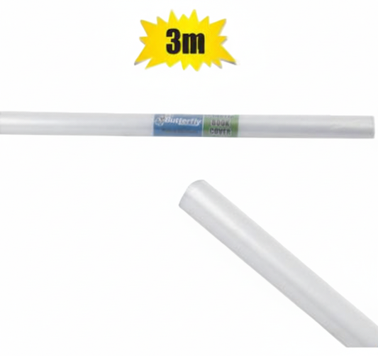 Plastic Book Covering - 450mm x 3m - 60 Micron