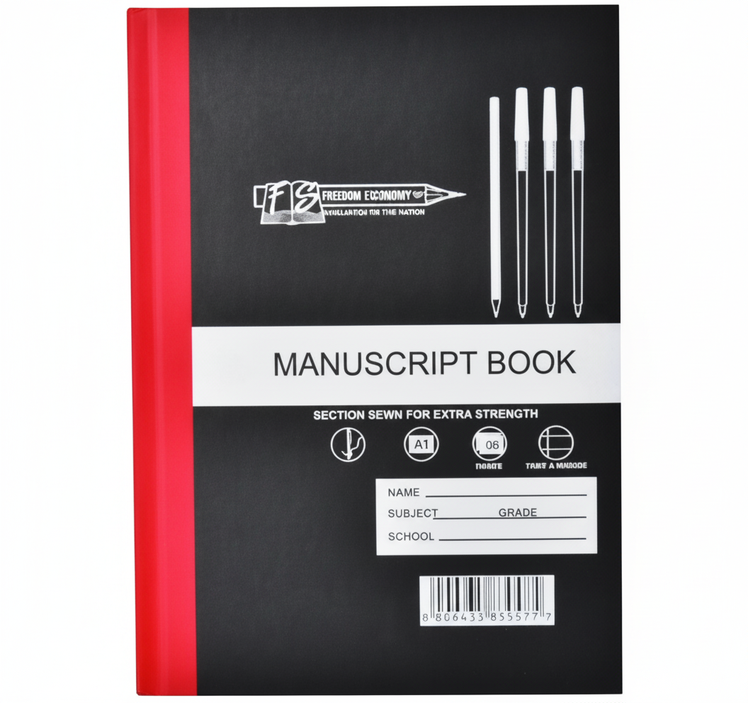 Hard Cover Manuscript Book with 96 Pages (A5) - Bulk Pack of 10