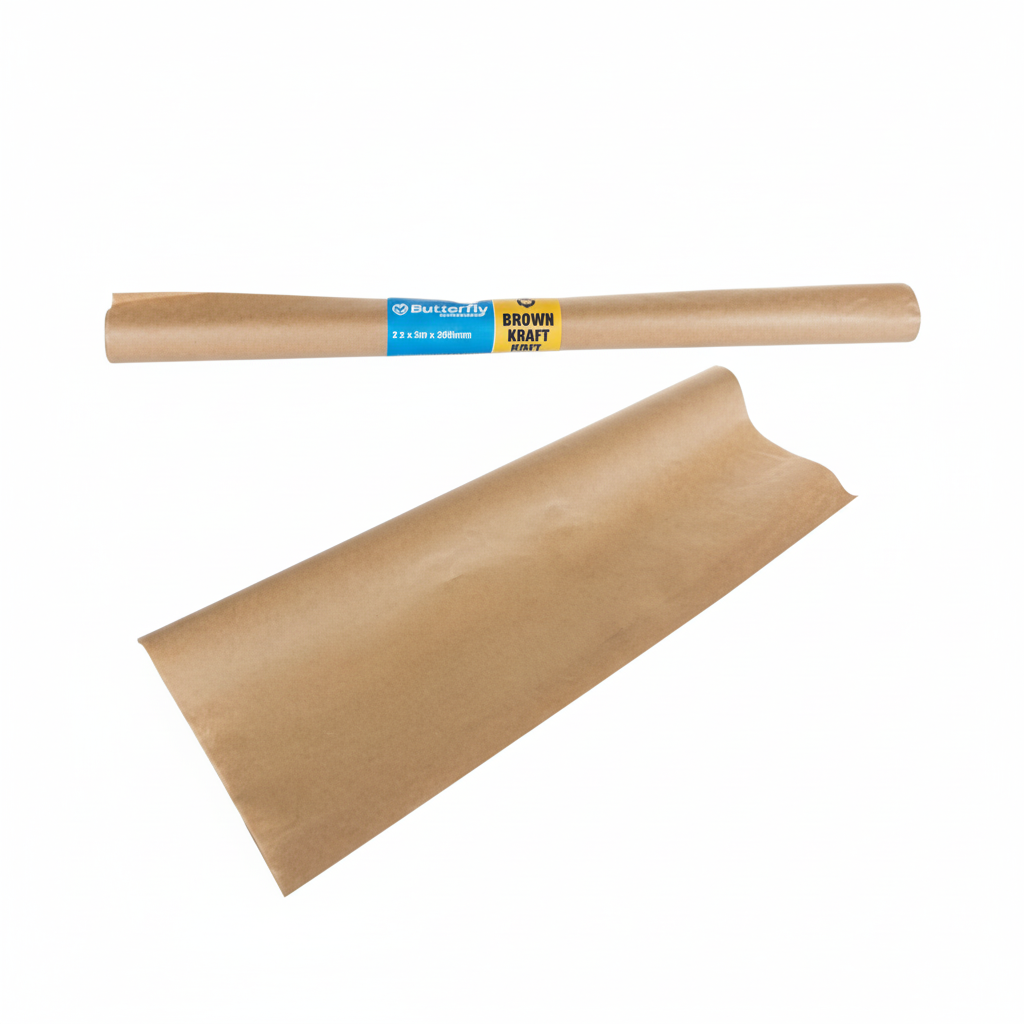 Kraft Paper Book Covering Roll in a Bulk Pack of 25 (5 m x 480 mm)