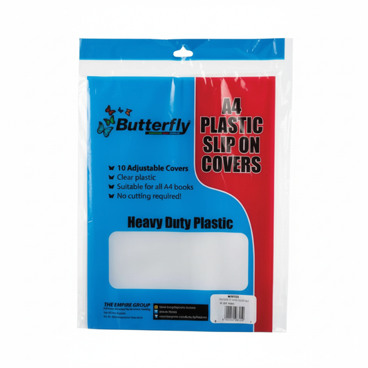 Adjustable Self Adhesive Book Covers (A4) - 10 Pack