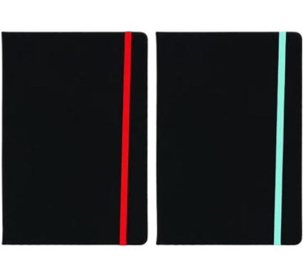 Notebook with Color Elastic Band - 21 cm x 14 cm