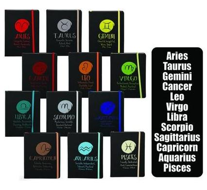 Notebook Horoscope with Elastic Band - A5