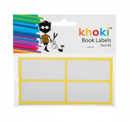 Borderless Book Labels - 50 x 25 mm - 80 Pack