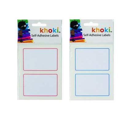 Self Adhesive Labels with Border - 10 Sheets