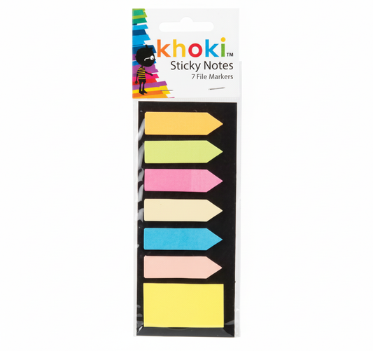 Self Adhesive File Markers in 6 Assorted Colours