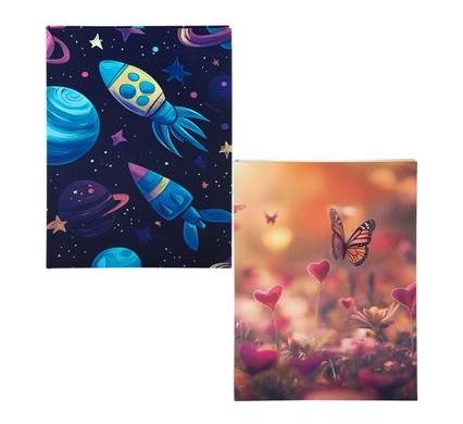 Novelty Notebook Hardcover - 60 Pages - Assorted