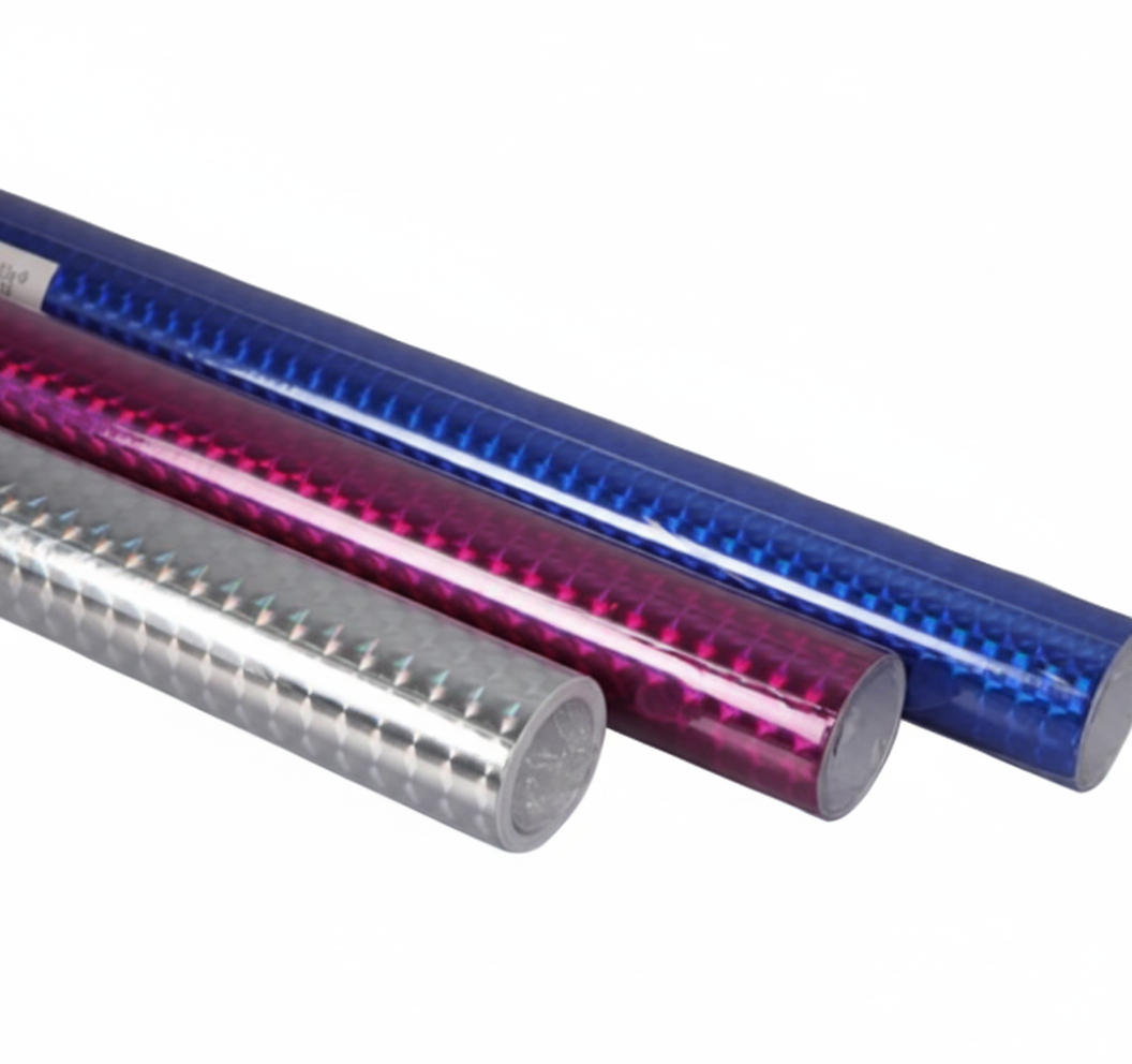 Holographic Self Adhesive Book Covering in Various Colours (2 Meter)