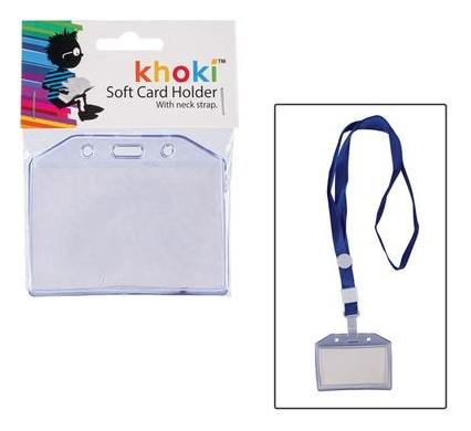 Plastic Name Card Holder with Lanyard