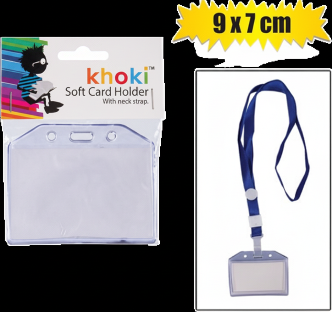 Plastic Name Card Holder with Lanyard