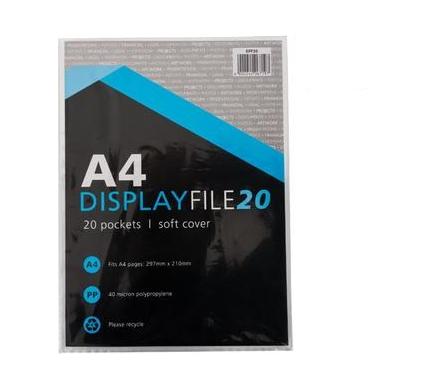 Uni-File A4 Display Book - 20 Pages