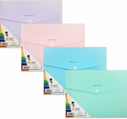 Clear and Various Colours Display Envelope, Single (A4)