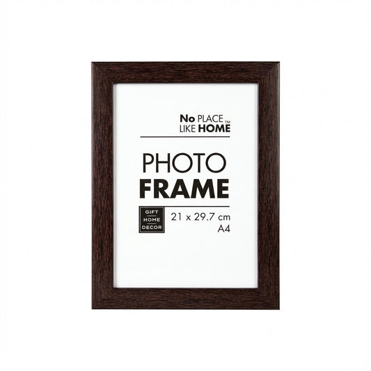Mahogany Finish Plastic Frame - For A4 Size Photo or Certificate