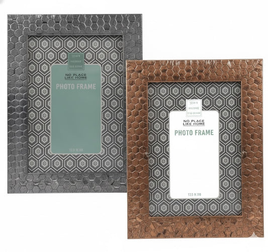Picture Frame Plastic Metallic - 13 x 18 cm - Assorted