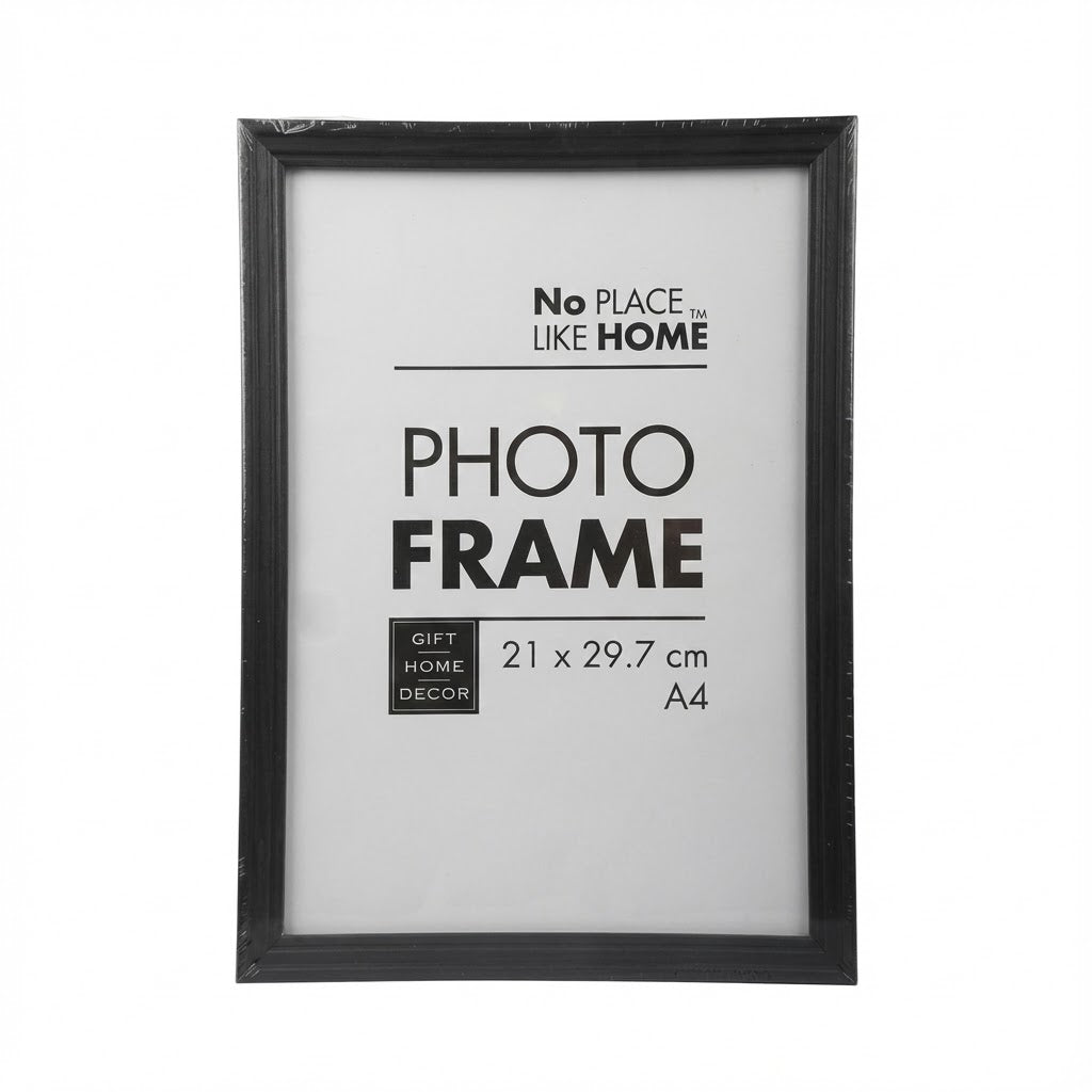 Wood Frame - Black Finish - For A4 Document