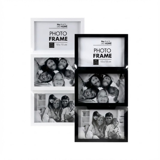 Collage Frame - For Three Pictures - 10 x 15 cm Photos - Assorted