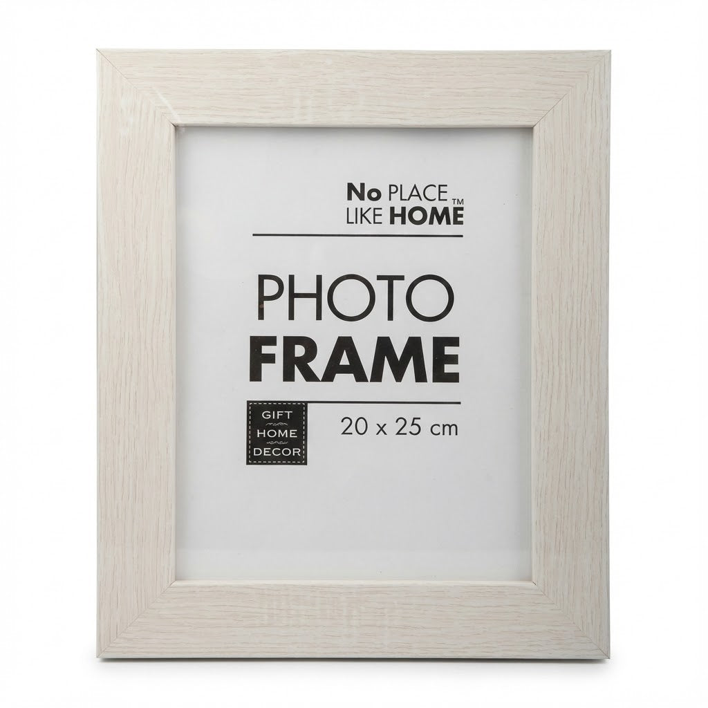 Plastic White Border Picture Frame - For 20 x 25 cm Photo