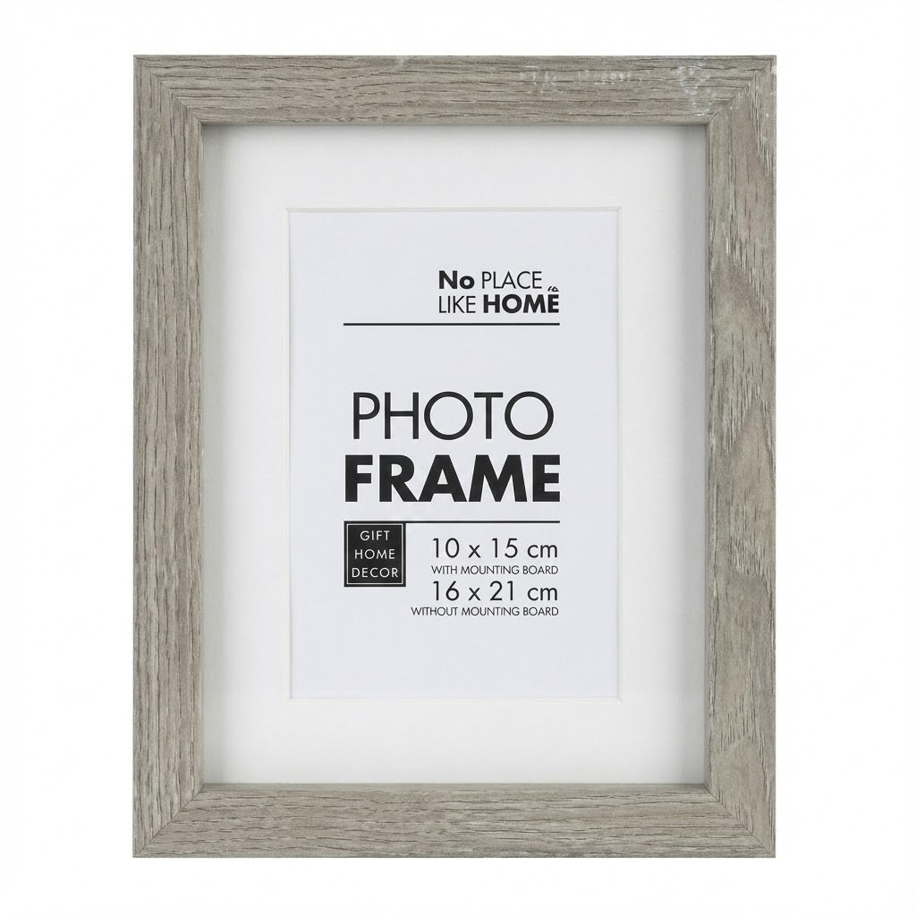 Picture Frame Wooden - Rustic Grey - 10 x 15 cm